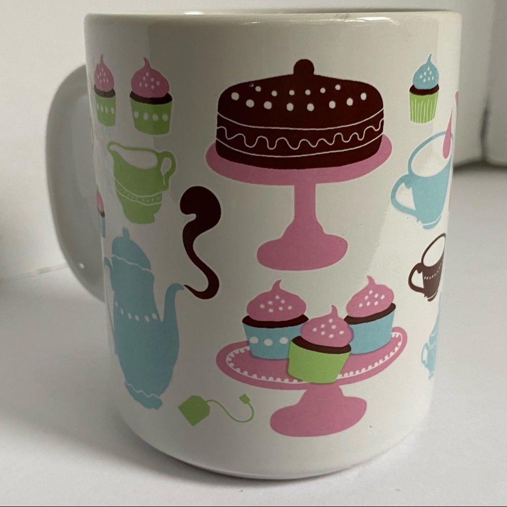 IKEA Mug Desserts Cakes Tea Party Pots Cups Cupcakes Ceramic Coffee Pastel color